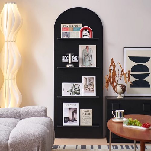 落地书架靠墙杂志架中古书报架