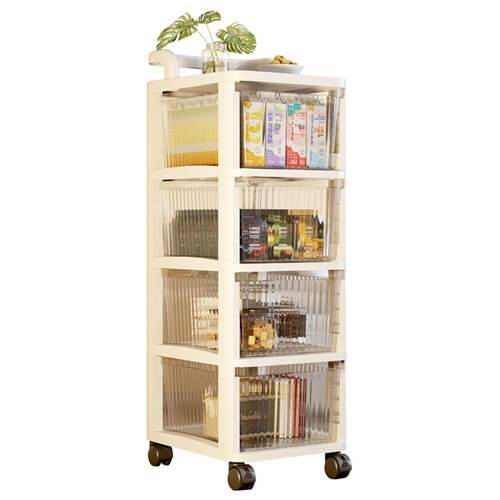5-Tier Storage Cart,Kitchen Organizer,Mobile Shelving Unit