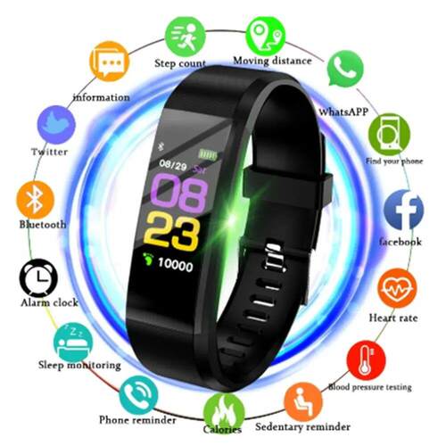 Bracelet Heart Rate Blood Pressure Smart Band Fitness Tracke