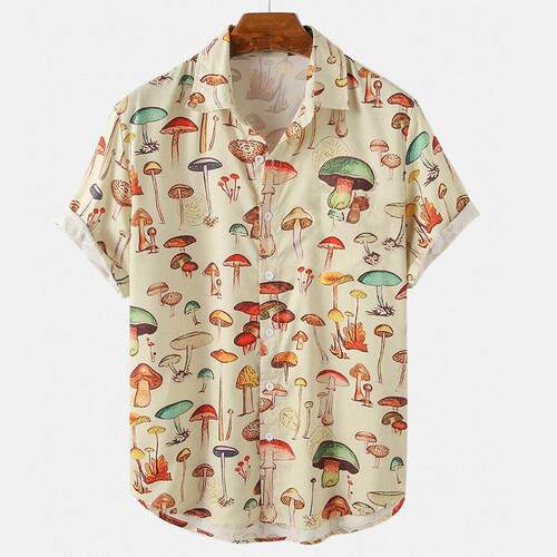 , Color Elements, Mushroom Pattern, 3d Print Button, 5xl Top