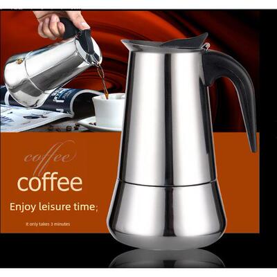 stainless steel mocha pot 300ml coffee pot maker machine