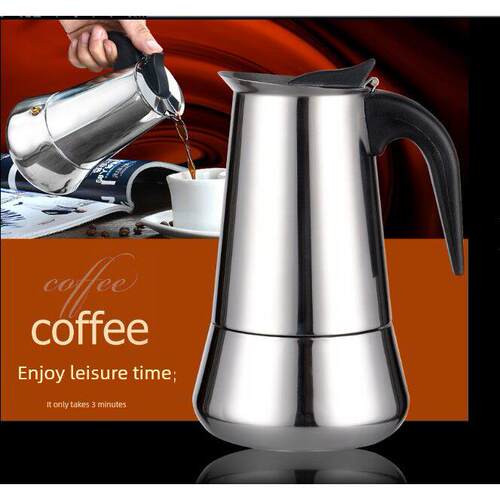 stainless steel mocha pot 300ml coffee pot maker machine