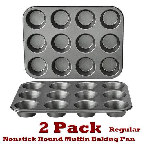 Round Muffin Baking Pan Cupcake Tin Nonstick Round Cooking