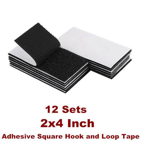 Hook Loop Strips Strong Back Adhesive Fasten Mounting Tape