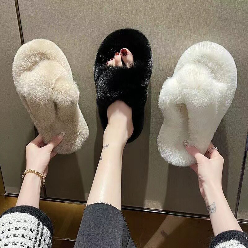 毛毛拖鞋女外穿2025新款图片