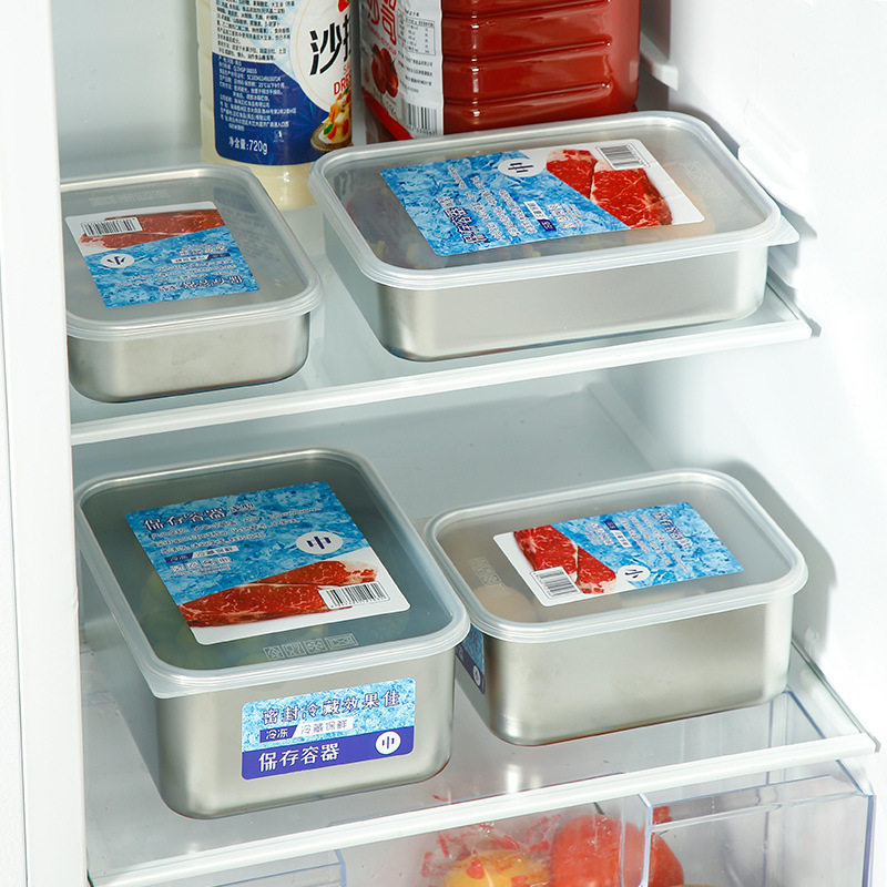 304不锈钢保鲜盒加厚食品