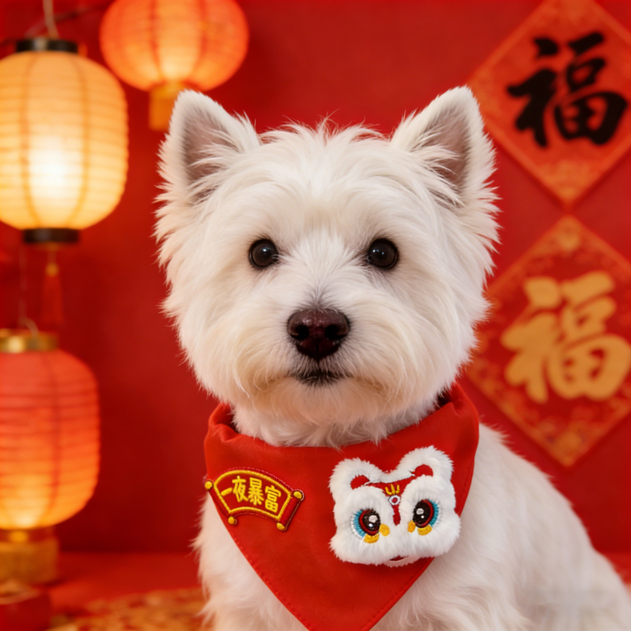 西高地专用狗狗新年围脖口水巾马年喜庆配饰装扮装饰春节围兜小狗,宠物/宠物食品及用品,围巾/口水巾,淘宝优惠券,粉丝福利购,淘宝优惠卷
