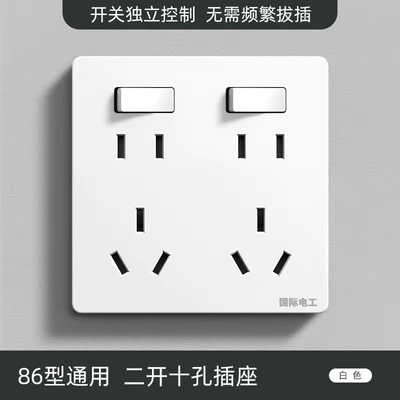 国际电工86型二开十孔10孔八孔