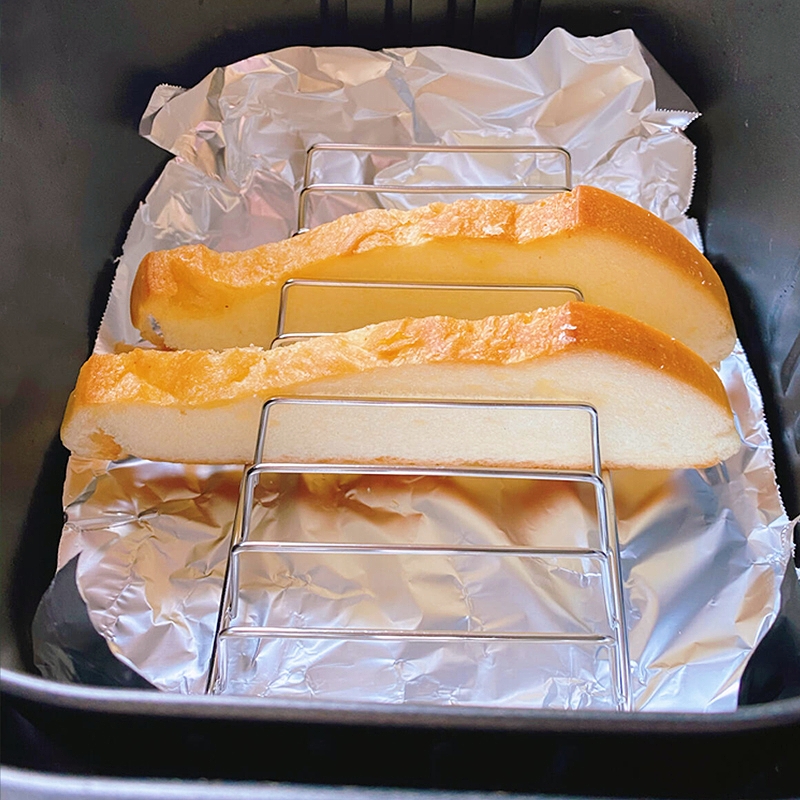 空气炸锅吐司架烤面包烤箱专用配件304不锈钢烧烤架厨房烘培工具