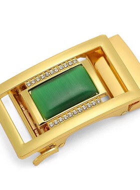 皮带扣皮带男士自动扣 卡头高档扣头3.5CM玛瑙宝石腰带不带头