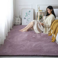 Ins-style thickened faux rabbit fur carpet, living room coffee table carpet, long velvet girl's bedroom, fully spread along the bedside tatami floor mat thumbnail 6