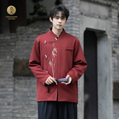 男装 金竹刺绣西装 订婚礼服男女国风外套中山装 秋冬新中式 立领唐装