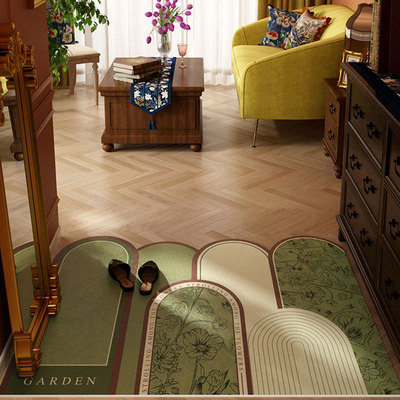 门垫高级入户门地垫皮革绿色可裁剪脚垫进门垫子室内玄关门口地毯