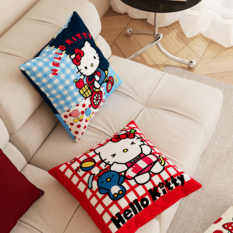 卡通可爱沙发抱枕荷兰绒靠枕
