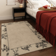 厂美式 复古卧室地毯床边毯高级感主卧房间床下地垫法式 床前可坐可