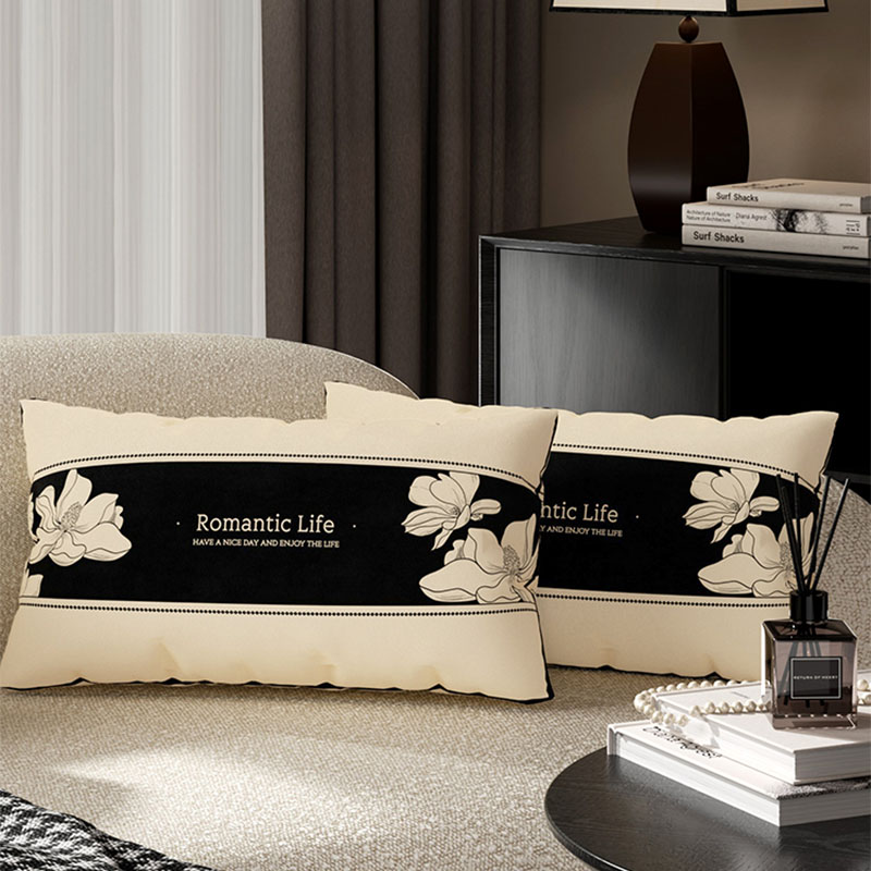 抱枕沙发客厅午睡枕头轻奢高级感靠垫靠枕床头靠背垫长方形抱枕套