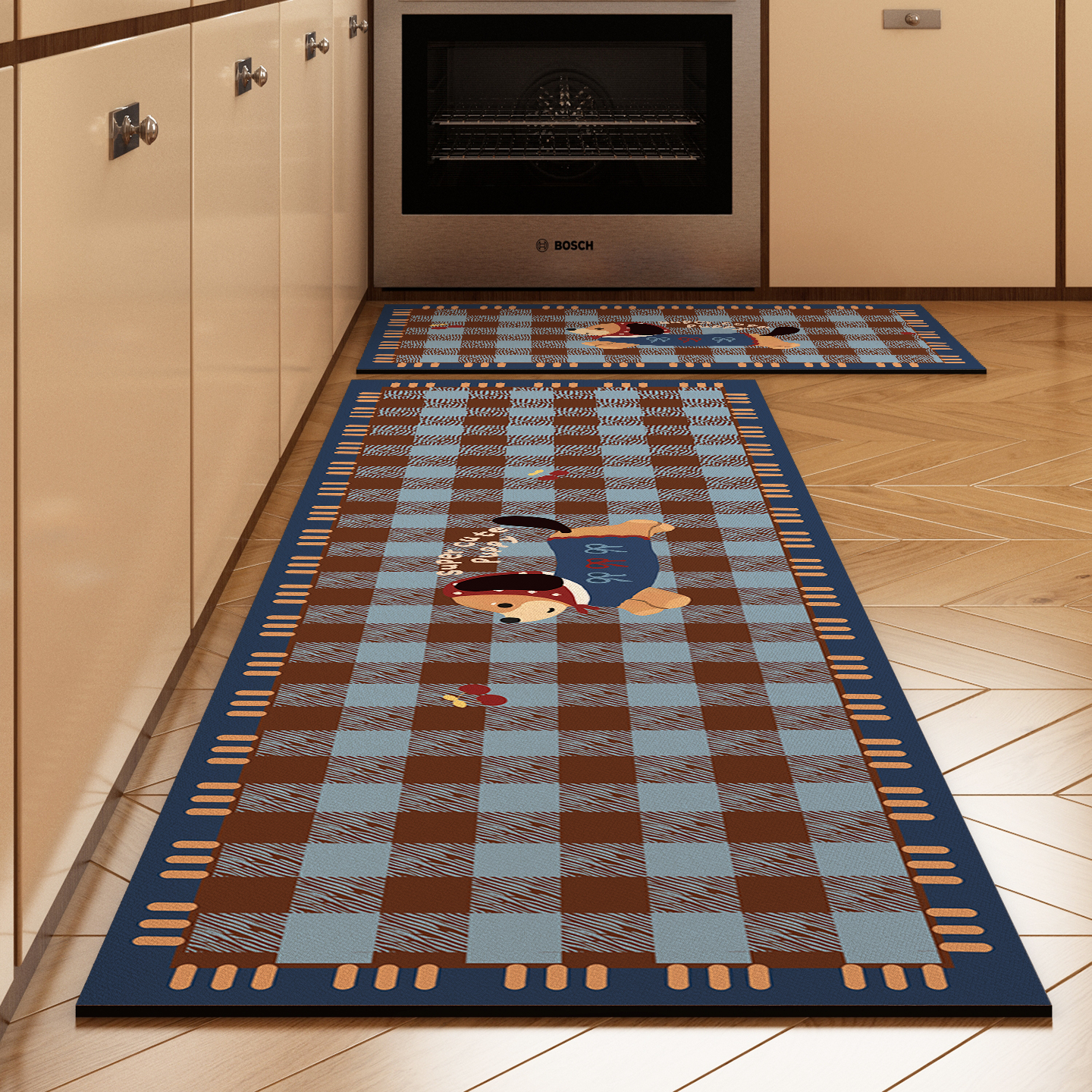 厨房长条地垫硅藻泥防滑吸水吸油