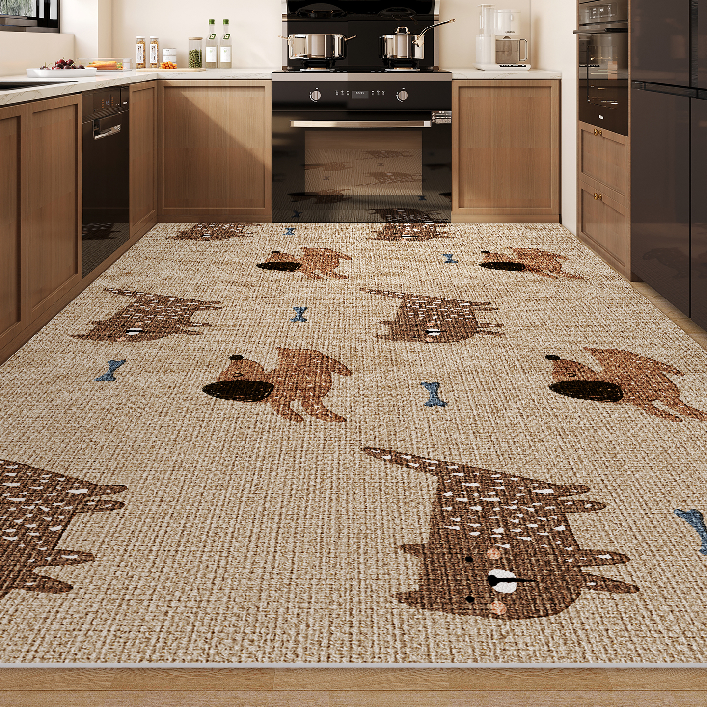 厨房地垫大面积全铺防水防油脚垫