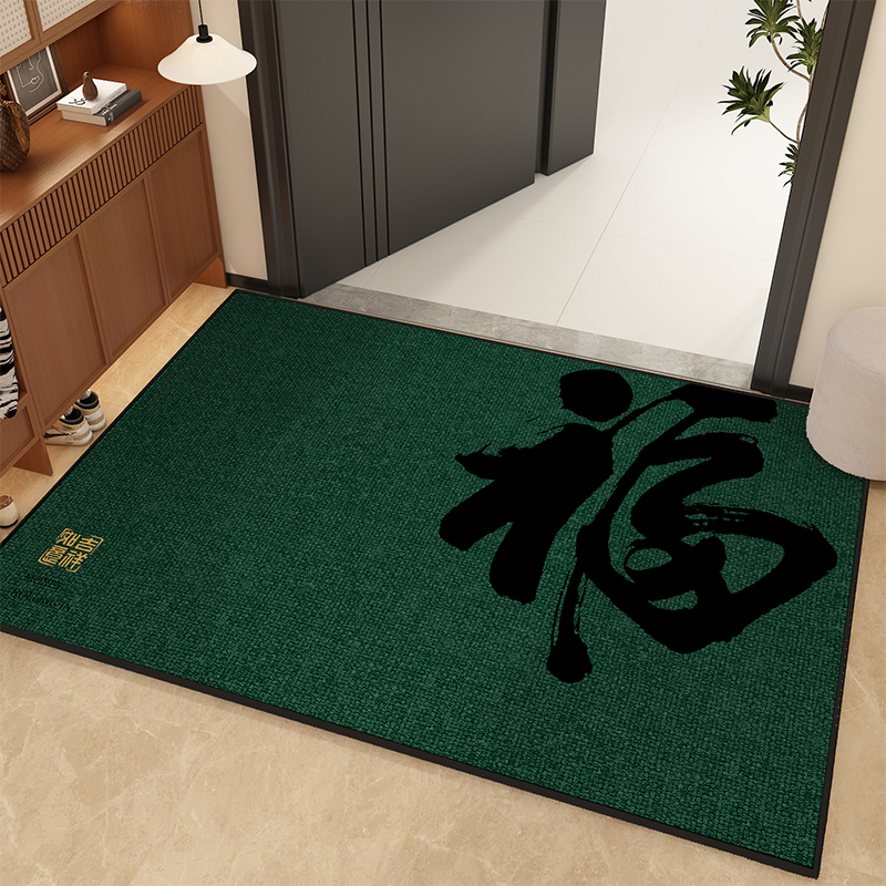 水晶绒入户门地垫喜庆防滑好打理