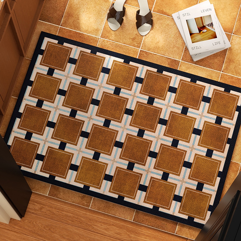 美式复古入户门地垫家用脚垫