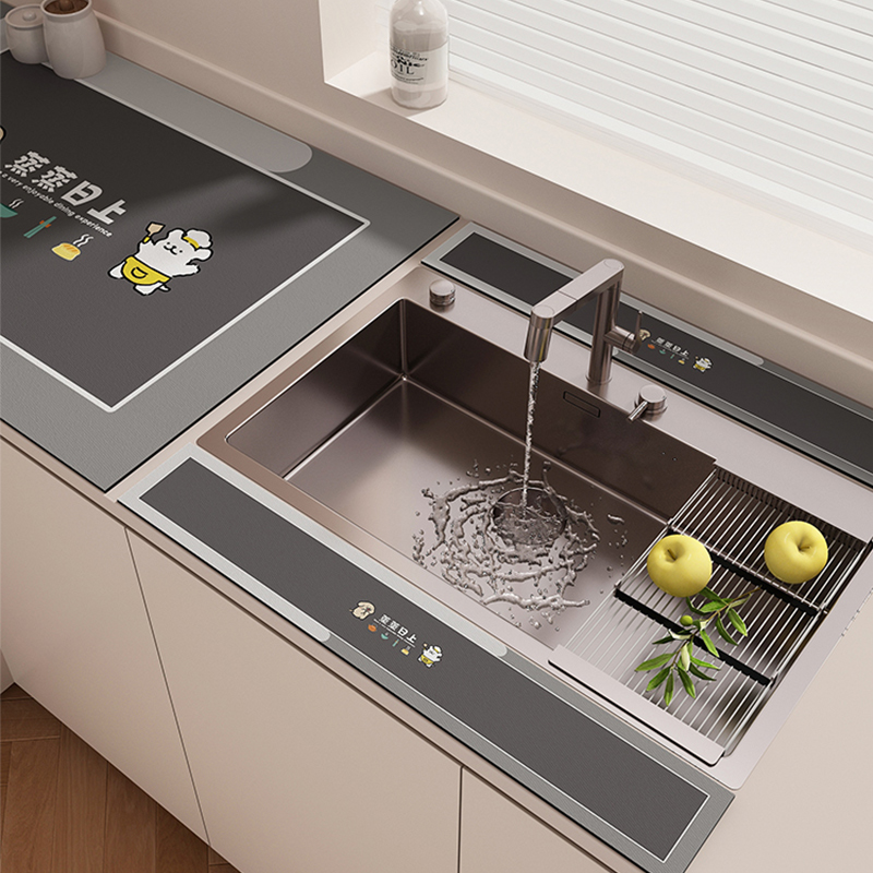 现代简约厨房台面沥水垫硅藻泥