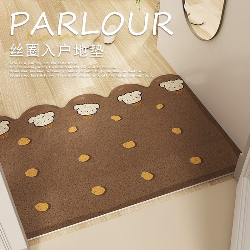除尘防滑刮泥蹭土丝圈入户门地垫