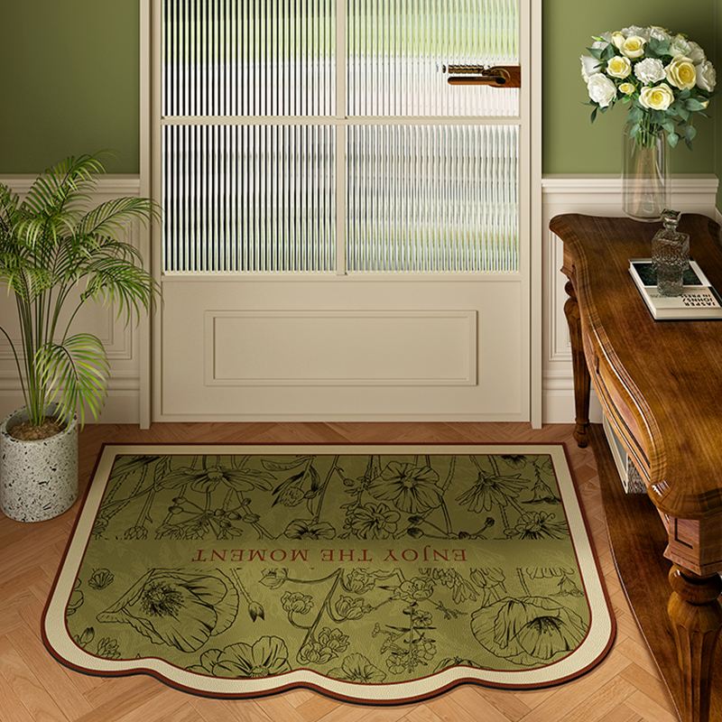 美式复古入户门地垫家用脚垫