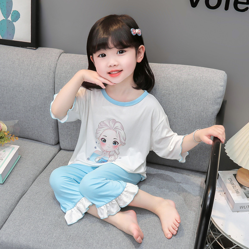 儿童莫代尔睡衣女童夏季
