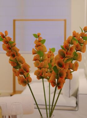 仿真象耳贝壳花假花塑料