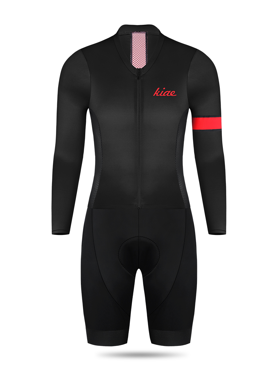 KIAE夏季骑行服套装自行车衣服男女长袖连体服防晒夏秋季网眼透气