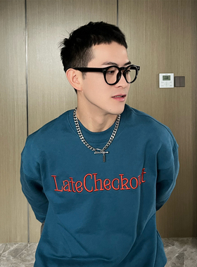 古巴项链欧美嘻哈美式男ins粗链百搭钛钢小众ot扣锁骨链潮男生