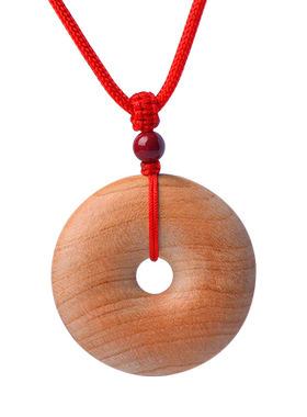 桃木平安扣吊坠护身挂件项链男女