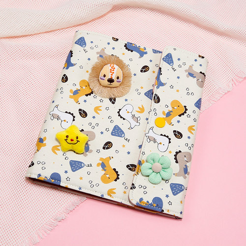 a5小号软布面孕检收纳册可卷折