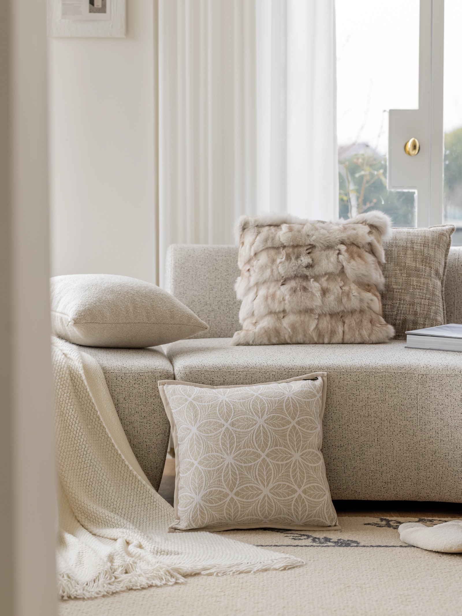 Texdream侘寂风简约沙发抱枕靠垫