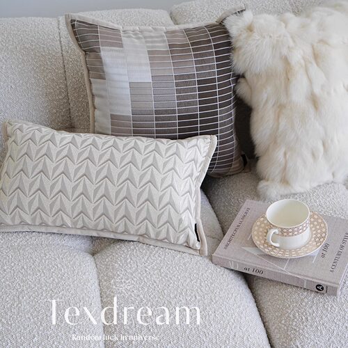 现代轻奢提花抱枕◆Texdream态度沙发客厅抱枕酒店样板间高级靠垫