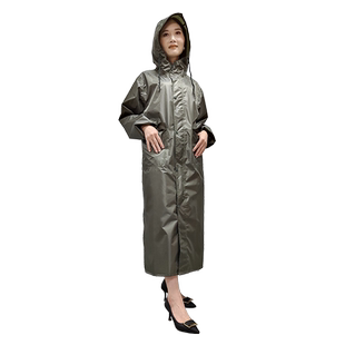 3531便携式超轻涤塔夫长款雨衣成人外穿连帽雨衣单人全身轻巧风衣