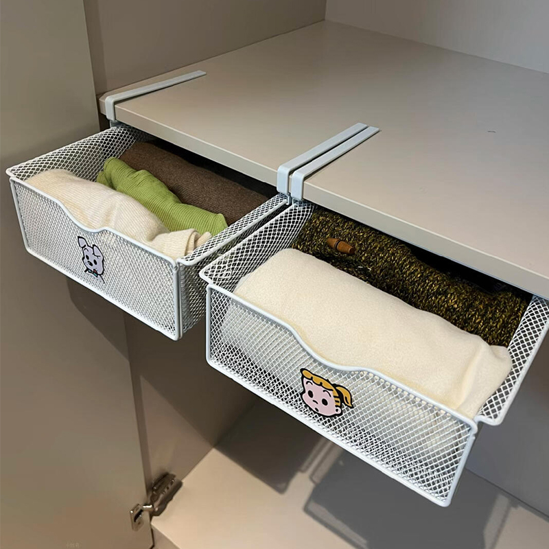 衣柜收纳分层神器省空间多功能家用卧室置物架悬挂式下挂篮抽屉式