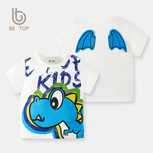 betop男童短袖韩版圆领
