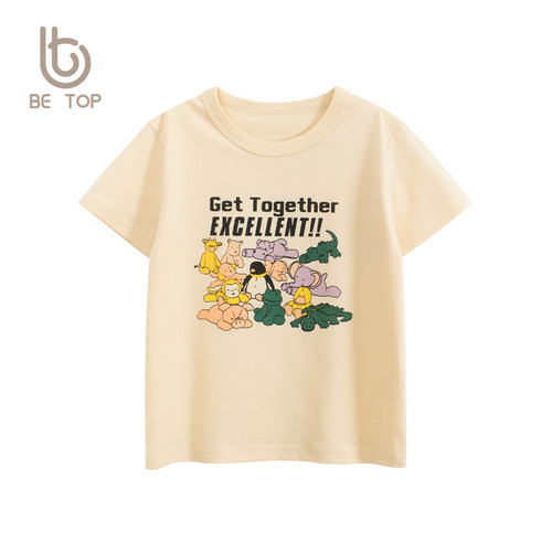 儿童卡通印花短袖T恤女宝宝衣服