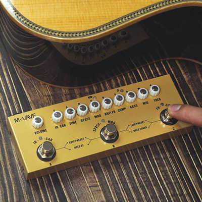 民谣吉他综合效果器内录蓝牙伴奏