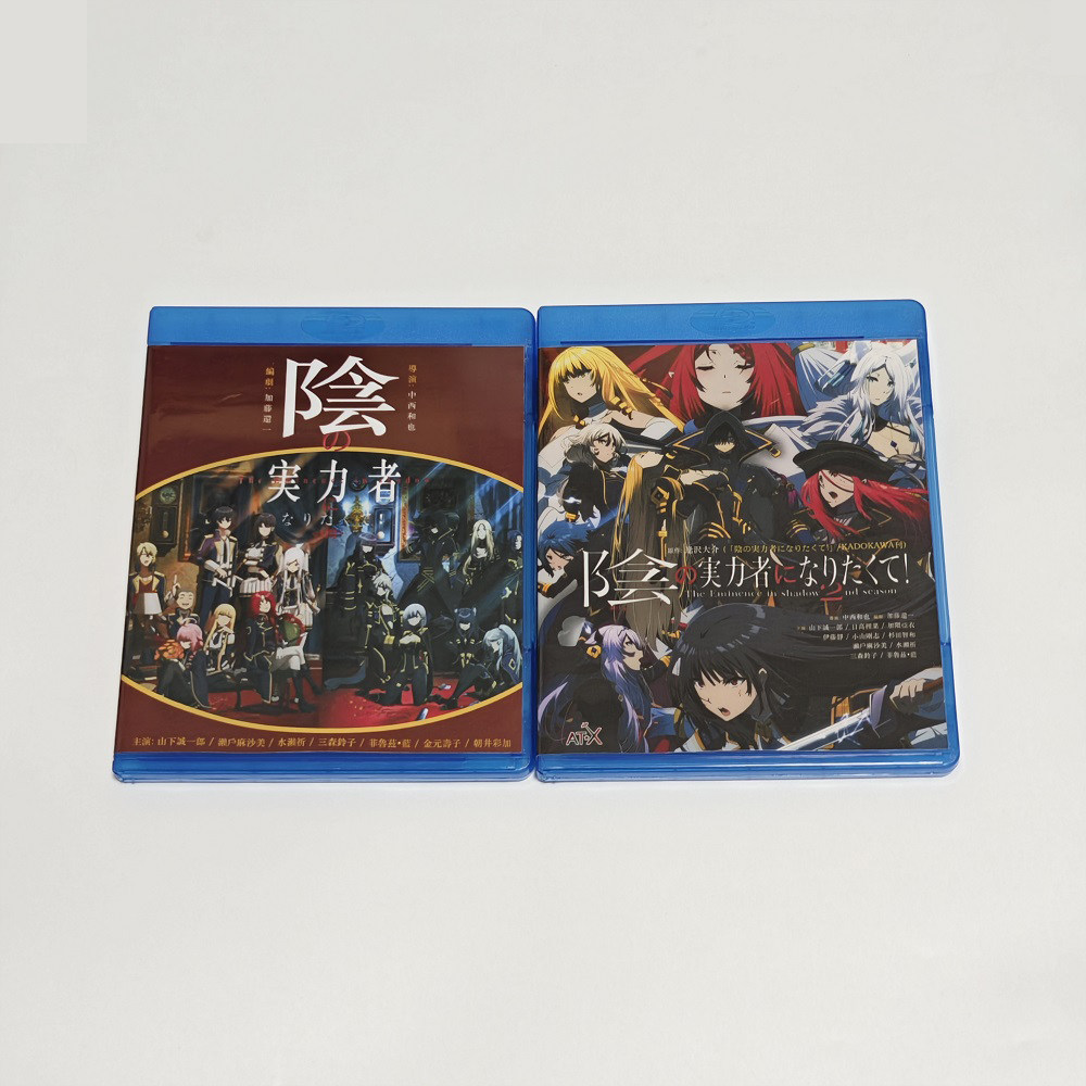 蓝光BD碟盒 想要成为影之实力者1-2 动画光盘 盒