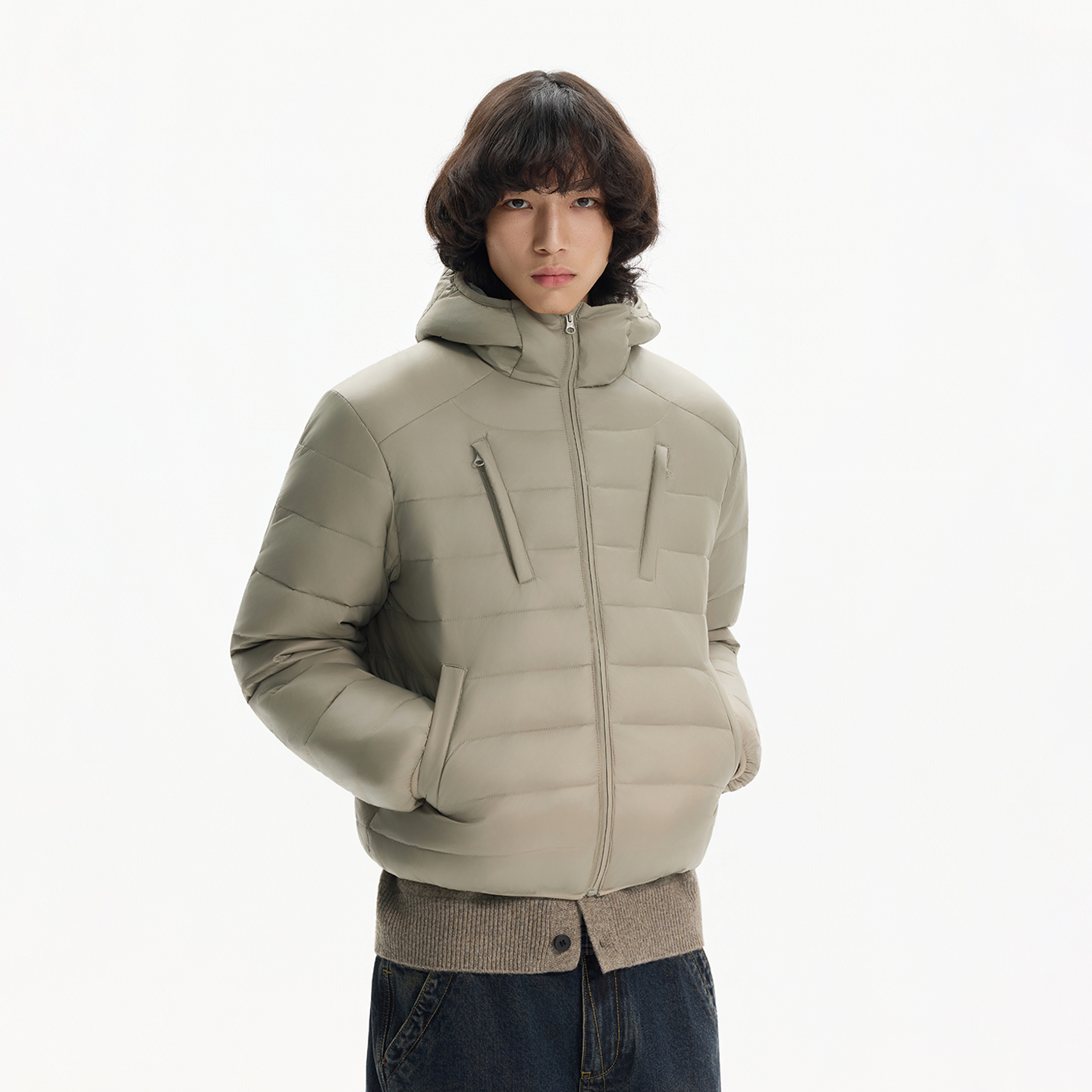 BLAEXIT高级感轻薄排骨羽绒服男