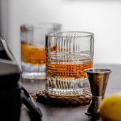 Eleonora欧若拉捷克进口水晶流星威士忌杯套装 2个装 礼盒