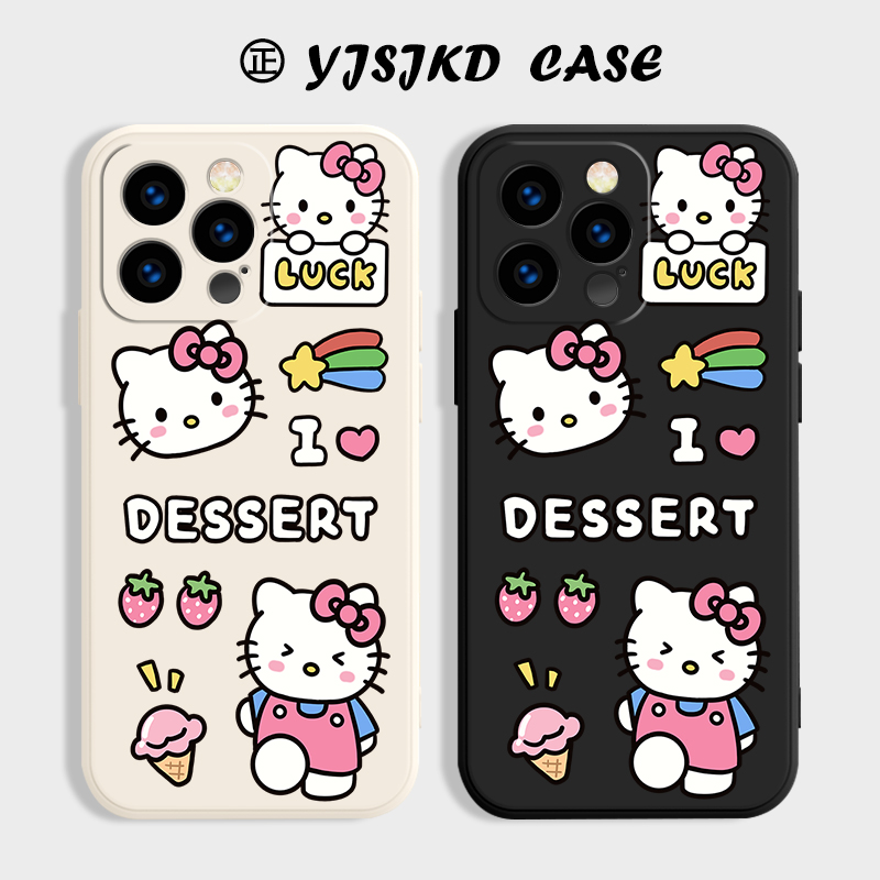 趣味凯蒂猫液态TPU手机壳