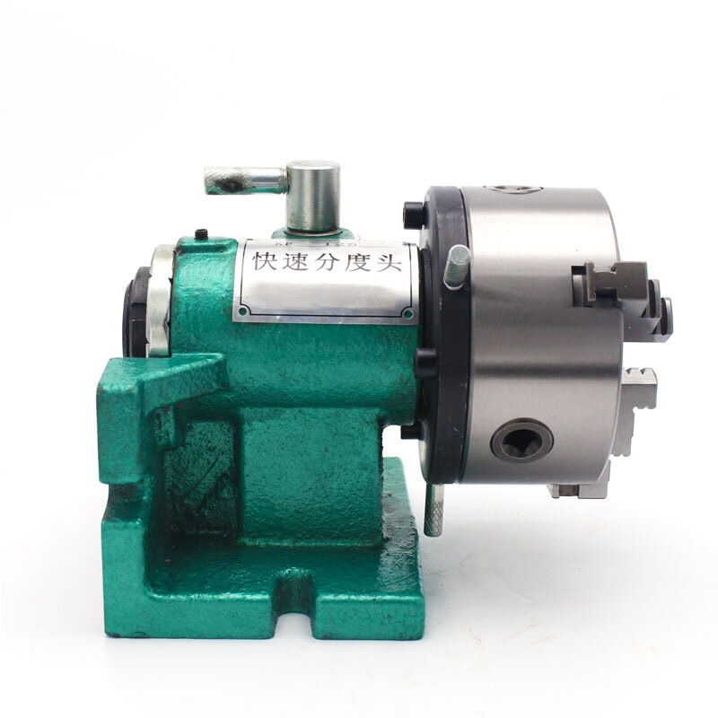 供易快速分度头125小速6铣卧快型钻牀立牀两用4等分分度器新