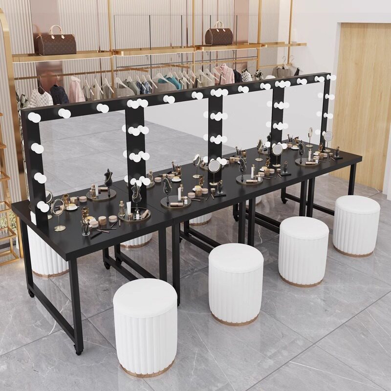 可移动化妆台影楼专用化妆镜桌单双面学校美容工作室婚纱店梳妆台