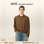 季 Polo衫 末甄选 Paris 同色ADC长袖 Ami 男士 爱心针织衫