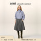 季 女士羊毛法兰绒半身裙 末甄选 Ami Paris 中长款 伞裙