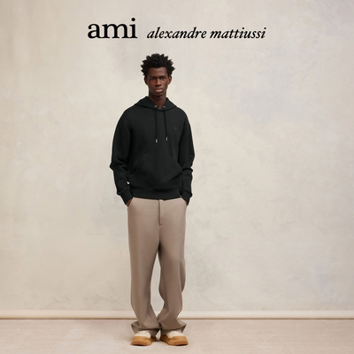 AMIPARIS同色爱心连帽卫衣