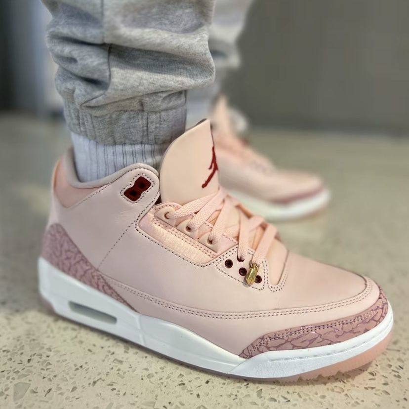耐克/Nike Air Jordan 3情人节限定粉红复古篮球休闲鞋HJ0178-600